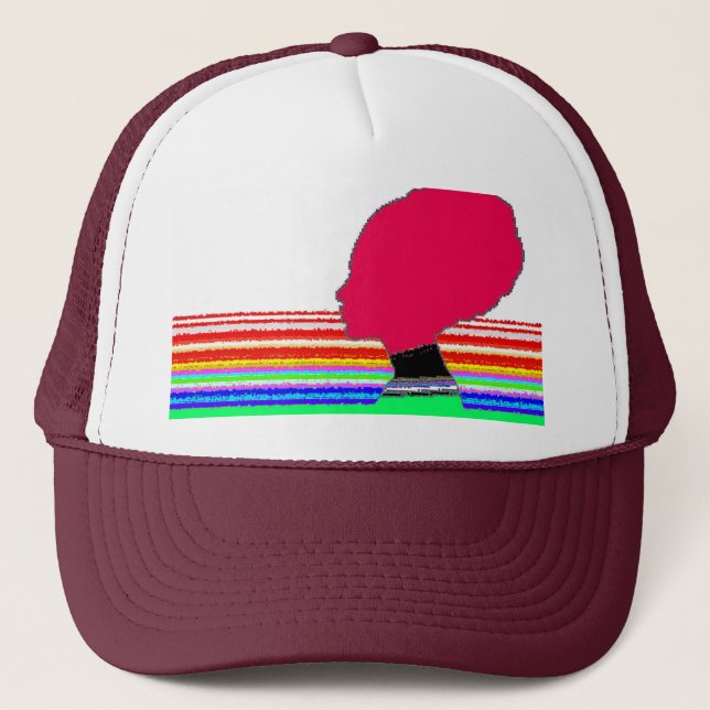 Boné Rainbow Silhouette – Pop Art Trucker Cap (Frente)
