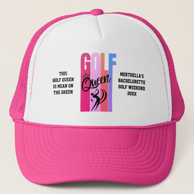 Boné Rainha do GOLFE FEMININO Personalizado (Frente)