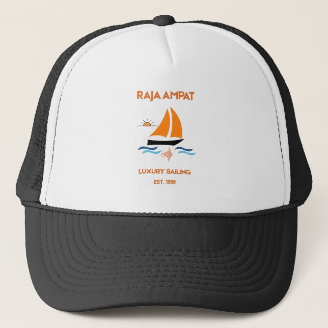 Boné Raja Ampat Luxo Exótico à Vela  (Frente)