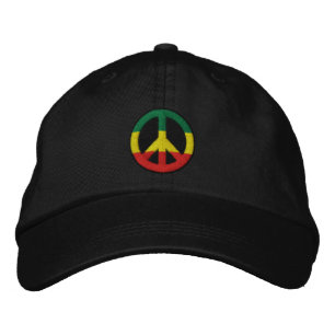 Boné Rasta Peace Embroiderou Hat