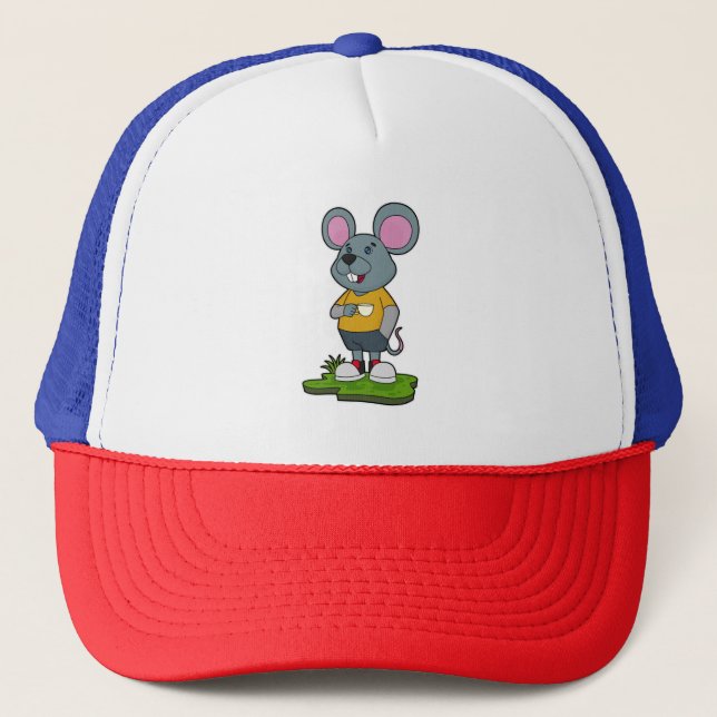 Boné Rato com copo de café (Frente)