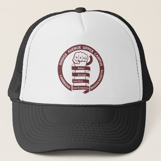 Boné RAUC hat with maroon logo (Frente)