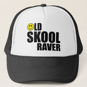 Boné Raver idoso 2 de Skool (branco)