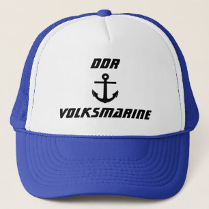 Boné RDA Volksmarine, marinho oriental