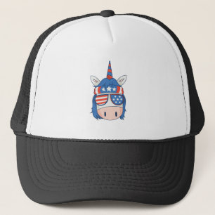 Boné Rebelde Americano Funny Unicorn