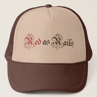 Boné Red as Rails Unisex Fashion Hat
