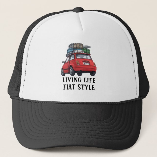 Boné Red Fiat Car Hat (Frente)