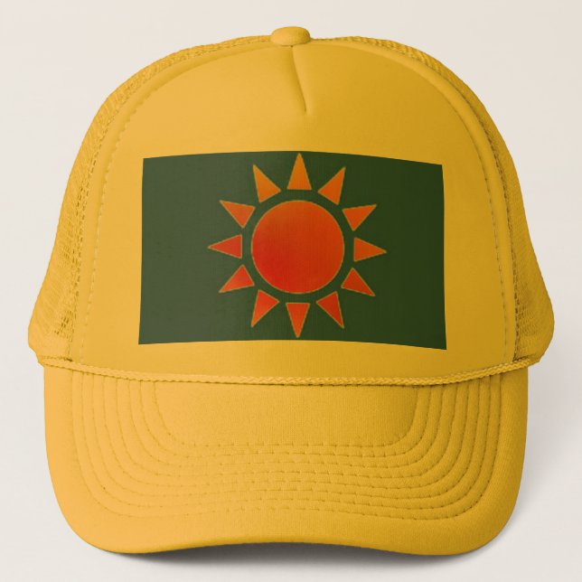 Boné Red Orange Sun Hat (Frente)