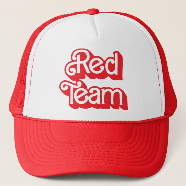 Boné Red Team Hat da Guerra de Cores (Frente)