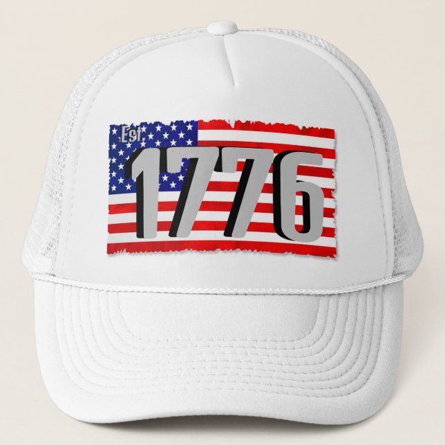 Boné Red White E Blue Flag Hat (Frente)