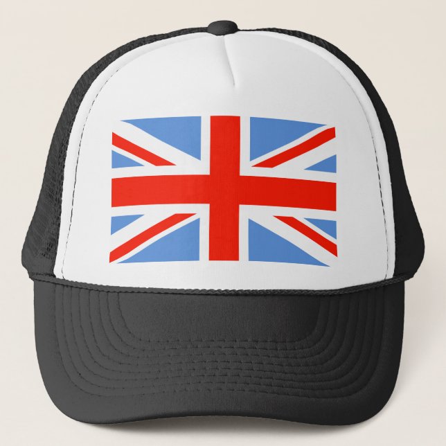 Boné Red White e Blue Union Jack UK Flag (Frente)