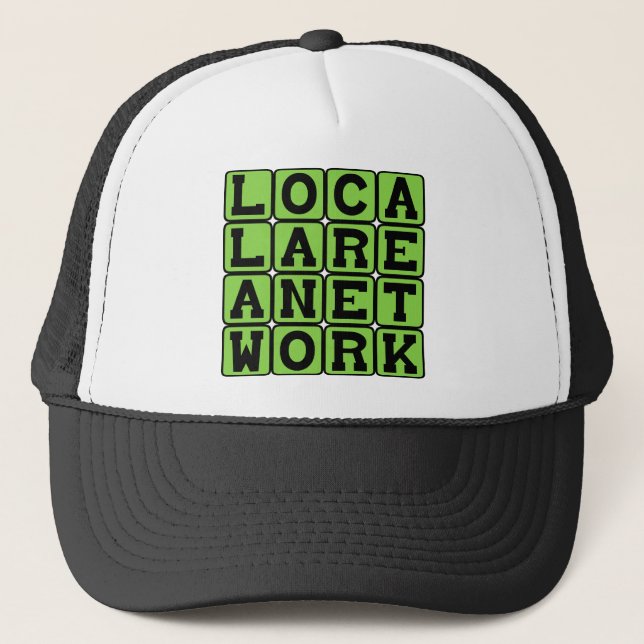 Boné Rede de Área Local, Rede LAN (Frente)