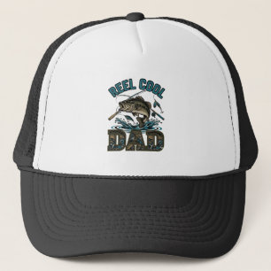 Boné Reel Cool Dad Pesca de Robalo Design Vetorial Vint