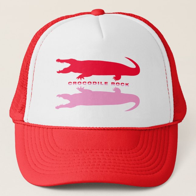 Boné Reflexão Crocodilo (Vermelho) (Frente)