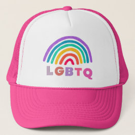Boné Regenbogen gemalt mit Schrift LGBTQ