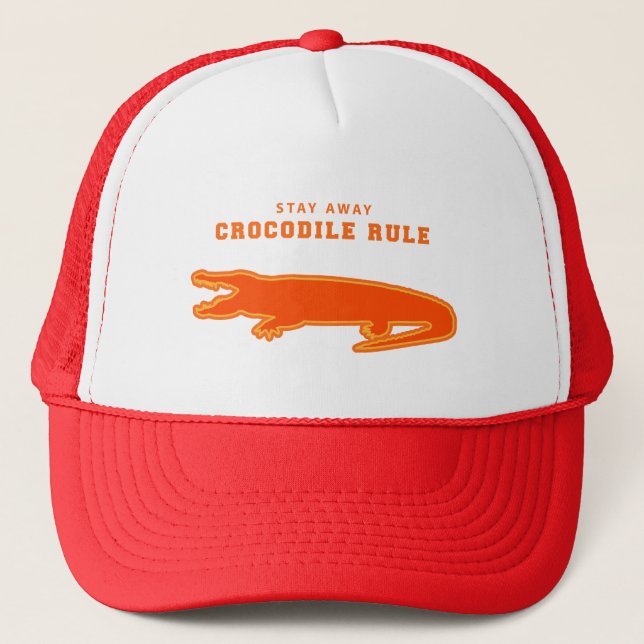 Boné Regra Crocodilo (Laranja) (Frente)