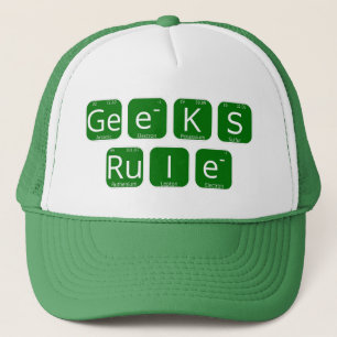 Boné Regra de geeks Slogan de Mesa Periódico