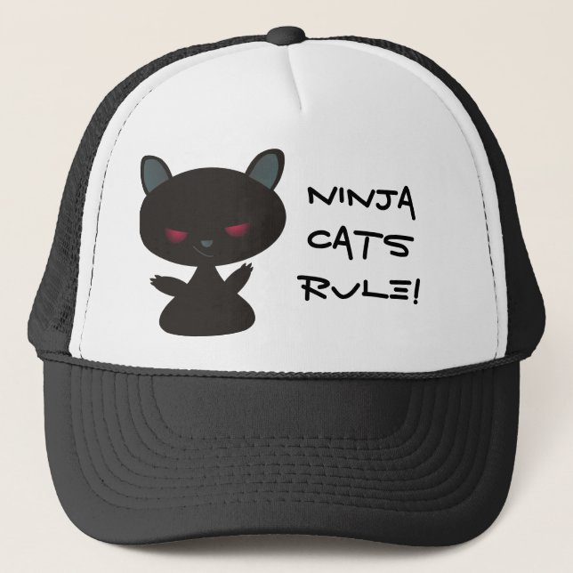 Boné Regra dos gatos de Ninja! (Frente)