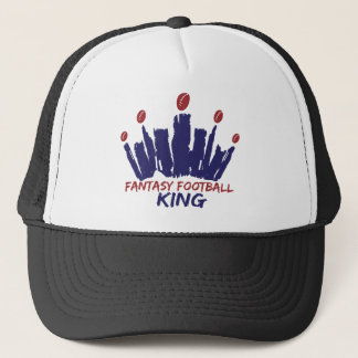 Boné Rei do futebol da fantasia