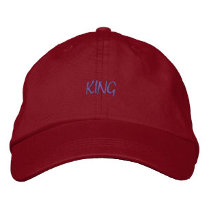 Boné REI Edite seu próprio chapéu Bonito Vermelho legal