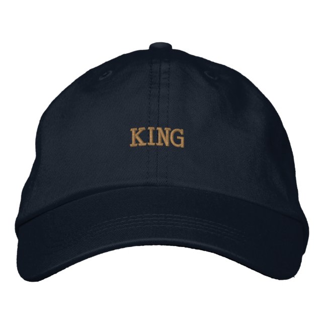 Boné Rei Personalizado Moderno com Chapéu de Algodão El (Frente)