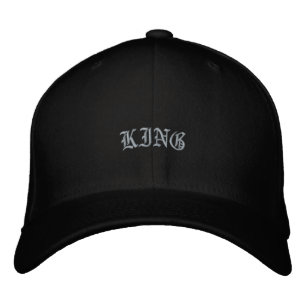 Boné Rei Visual Clássico Elegante Bonito Esbelto Preto