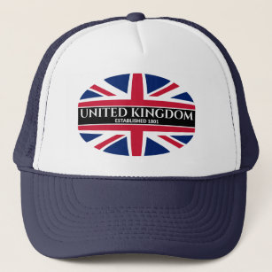 Boné Reino Unido Est 1801 Reino Unido Union Jack White 
