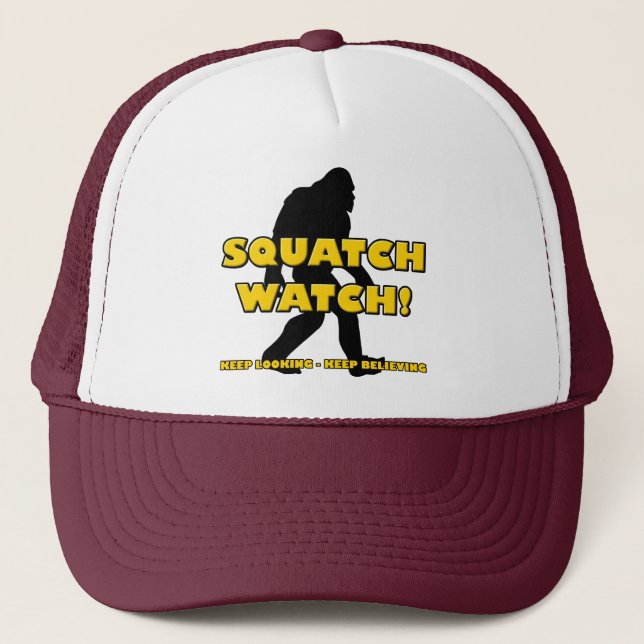 Boné Relógio Squatch Sasquatch Engraçado Bigfoot Yeti G (Frente)