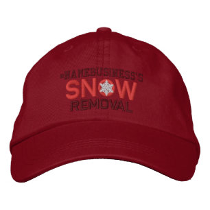 Boné Remoção Personalizada de Neve Passa Vermelha