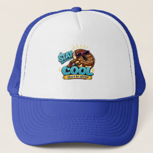 Boné Renda Donut engraçado design de caps