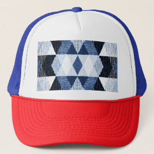 Boné Repetição Geométrica: Fundo Texturizado.