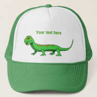 Réptil verde bonito do lagarto dos desenhos