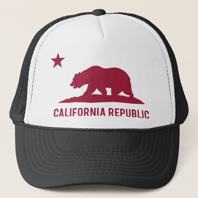Boné República de Califórnia - básica - vermelho (Frente)