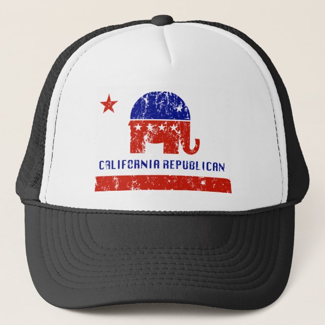 Boné Republicano de Califórnia afligido (Frente)