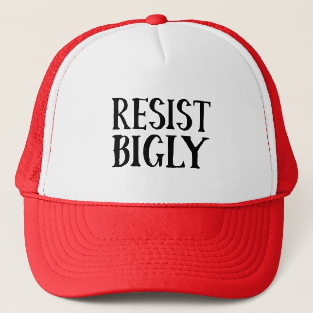 Boné Resista roupa da resistência do trunfo de Bigly o (Frente)
