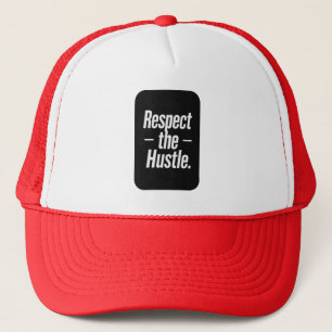 Boné Respect the Hustle Typography Shirt – Motivational