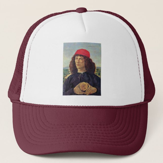 Boné Retrato de um homem com a medalha de Cosimo D. Ä. (Frente)