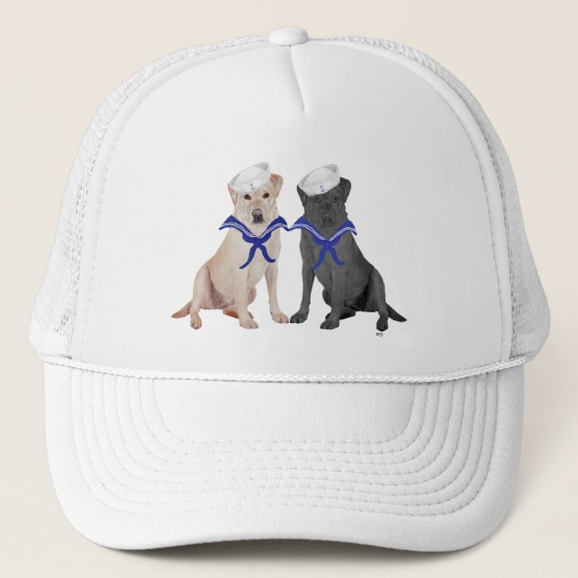 Boné Retriadores de Labrador Amarelo e Preto (Frente)