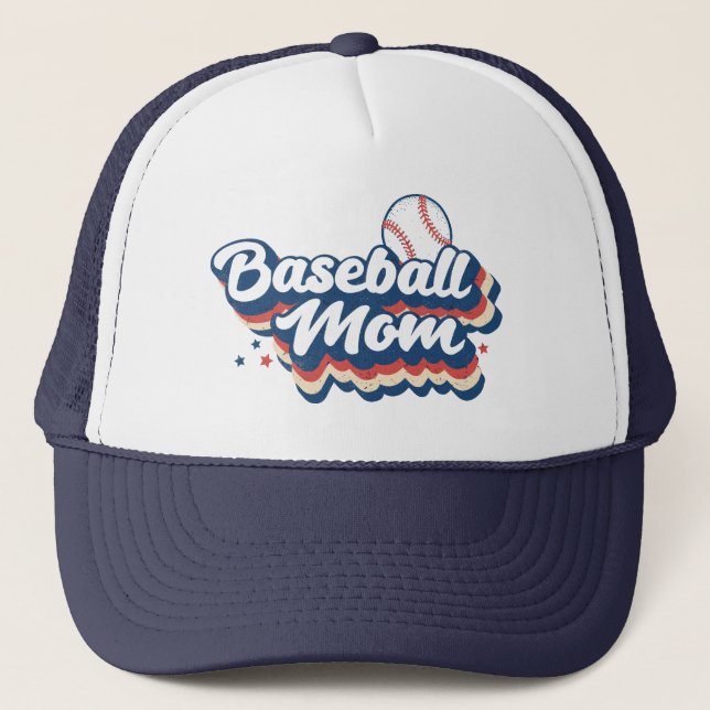 Boné Retro Baseball Mãe Hat de Caminhoneiro (Frente)