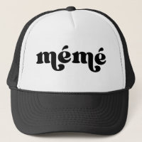 Retro Black and White Grandma French mémé