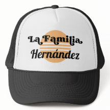 Retro Black and White La Familia Nome espanhol