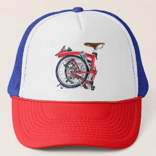 Boné retro da bicicleta de Brompton (chapéu do