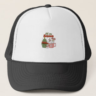 Boné Retro Esta É A Época De Natal Café Snowman