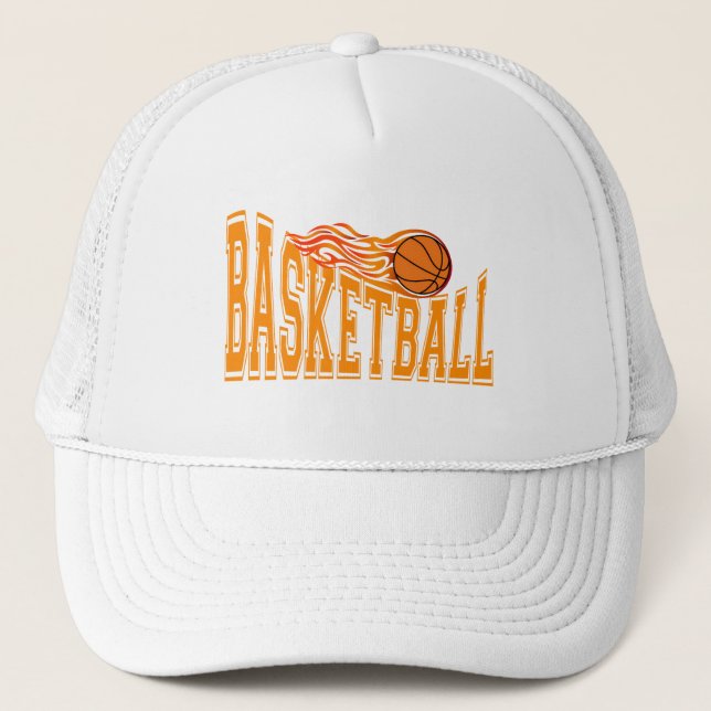 Boné Retro Flaming Basketball Sports Team (Frente)
