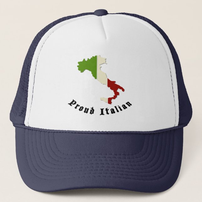 Boné retro italiano orgulhoso do chapéu do (Frente)