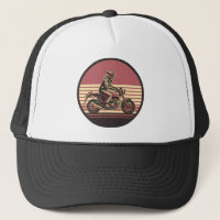 Retro Motorcycle Rider - Vintage Sunset Biker Art