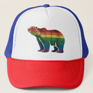 Boné Retro Polar Arco Arco-Íris Lésbica LGBT Orgulho ga