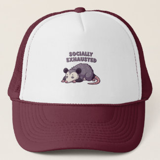 Boné Retro Possum Introvert Energy Trucker Hat