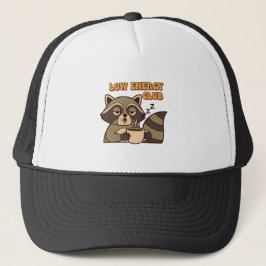 Boné Retro Raccoon Low Energy Trucker Hat