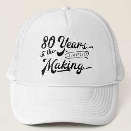 Boné Retroceder Aniversário 80 Anos no Fazer